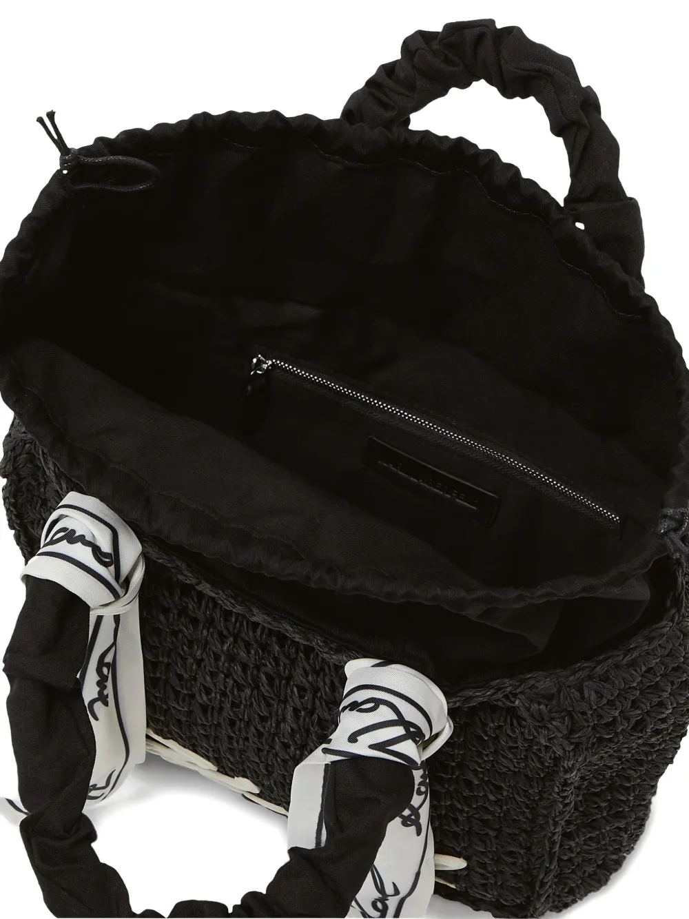 Karl Lagerfeld Signature strandtas met sjaal Zwart
