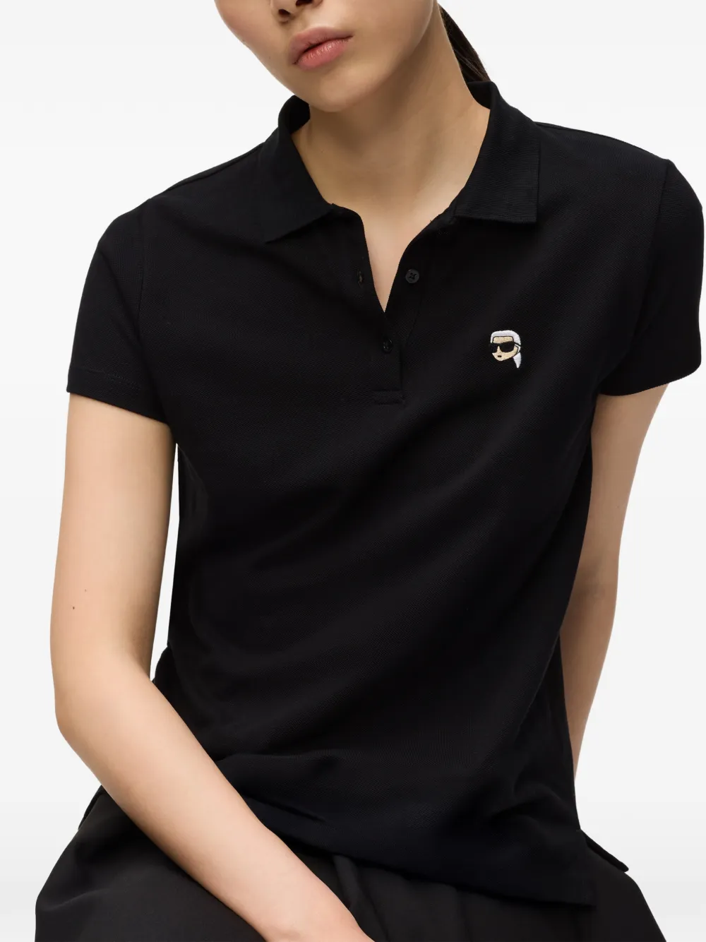 Karl Lagerfeld Ikonik polotop Zwart