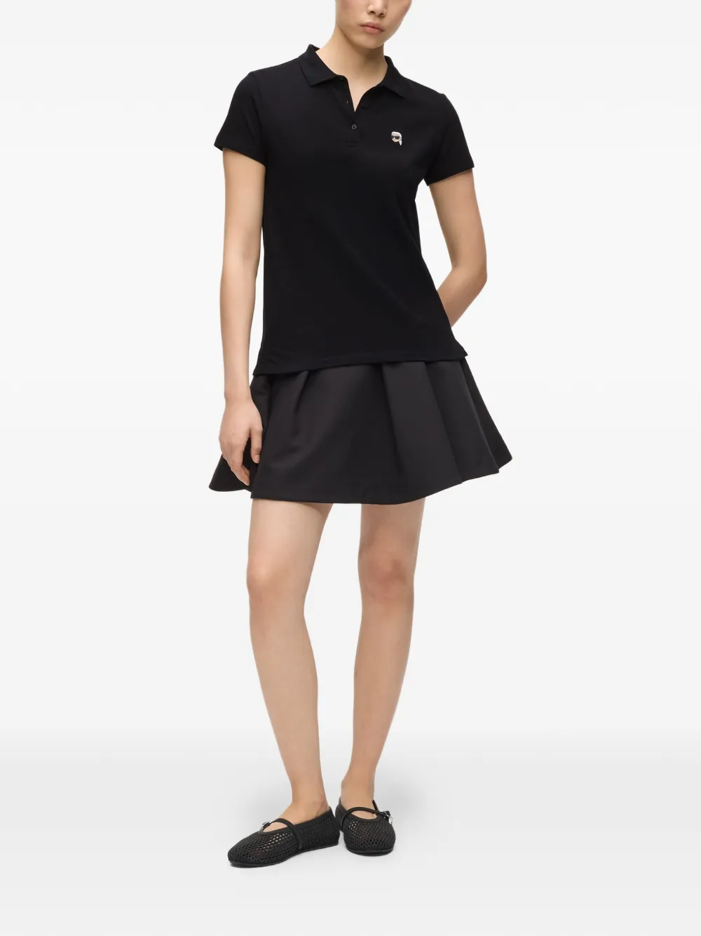 Karl Lagerfeld Ikonik polotop Zwart