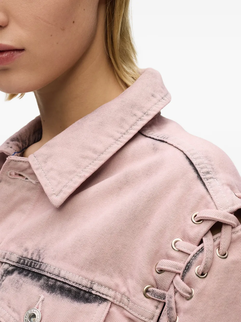 Karl Lagerfeld Jeans Jack met lange mouwen Roze