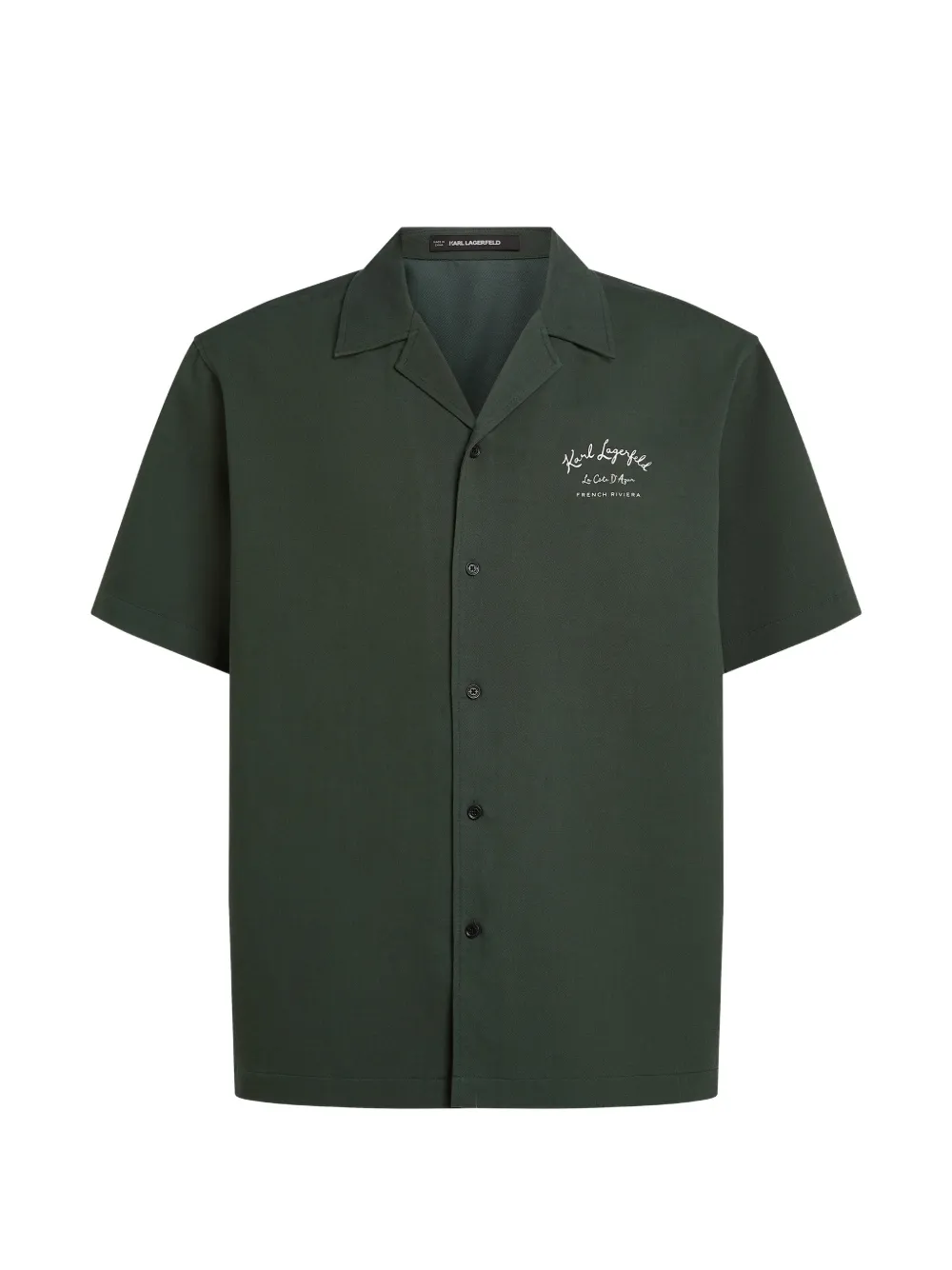 Karl Lagerfeld Kurzärmeliges Vacations Hemd - Grün