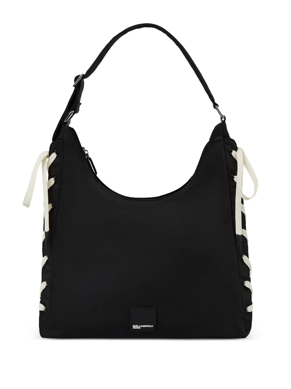 Karl Lagerfeld Jeans Borsa tote con dettaglio lacci - Nero