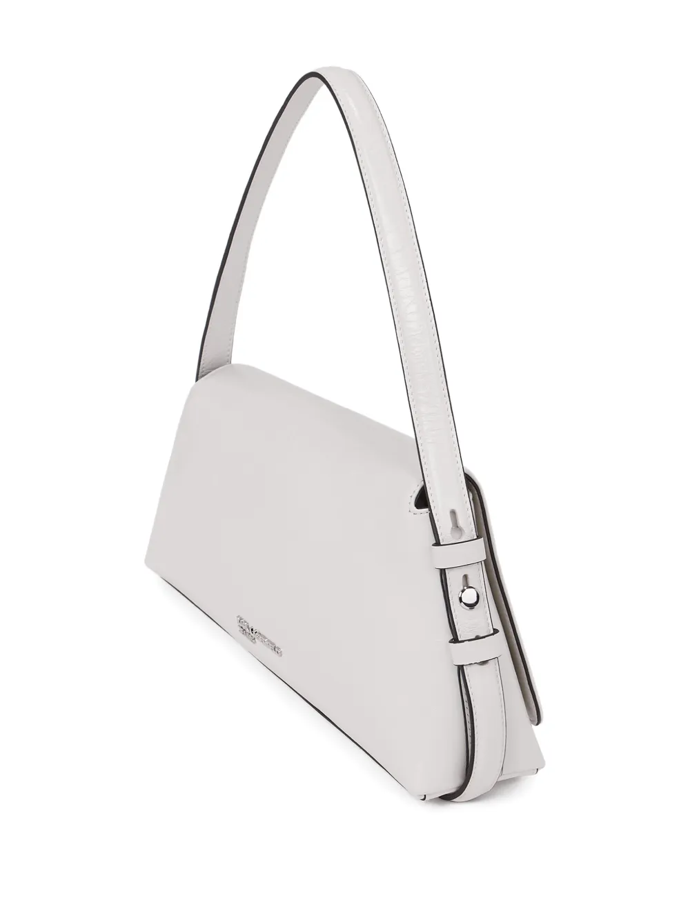  Karl Lagerfeld Jeans Geo Leather Shoulder Bag - White 