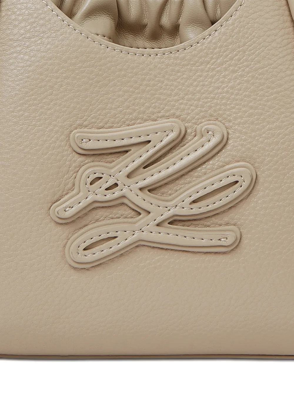 Karl Lagerfeld K Autograph mini-shopper Beige
