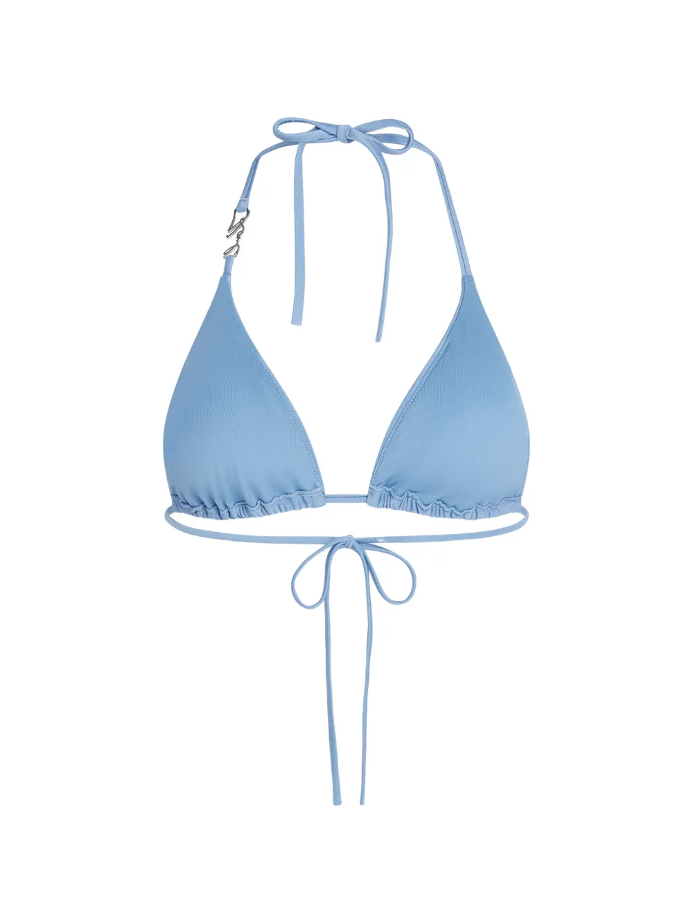  Karl Lagerfeld Top De Bikini Con Diseño Triangular - Azul 