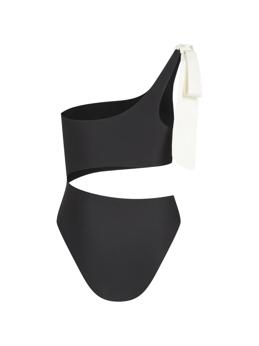 Karl Lagerfeld Asymmetrisch badpak Zwart