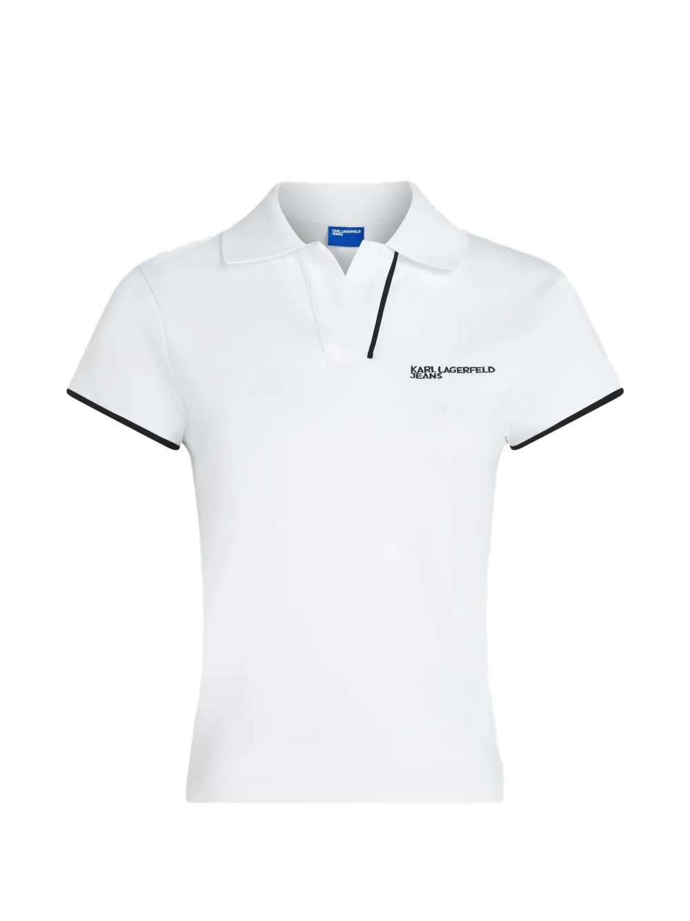 Karl Lagerfeld Jeans Poloshirt mit Logo - Weiß