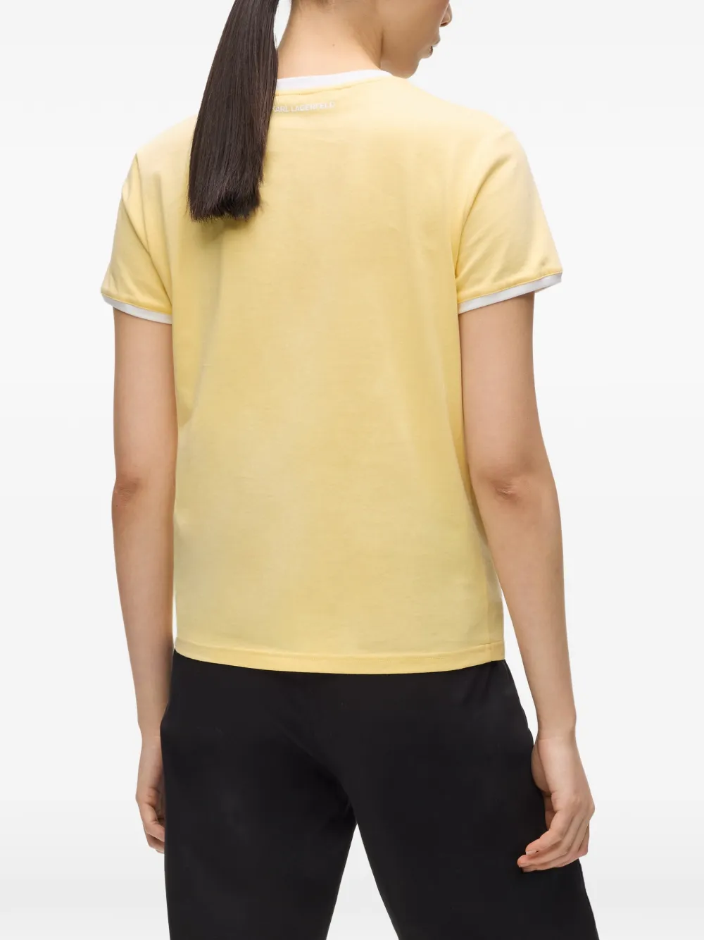Karl Lagerfeld Ikon Circle T-shirt Geel