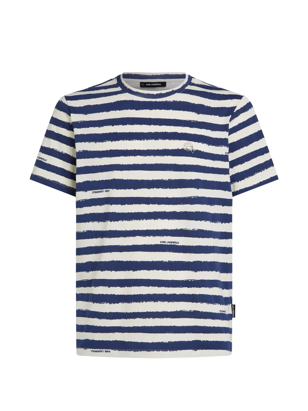 Karl Lagerfeld T-shirt a righe - Blu