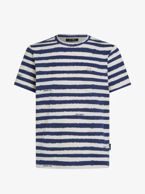 Karl Lagerfeld playera con estampado de rayas