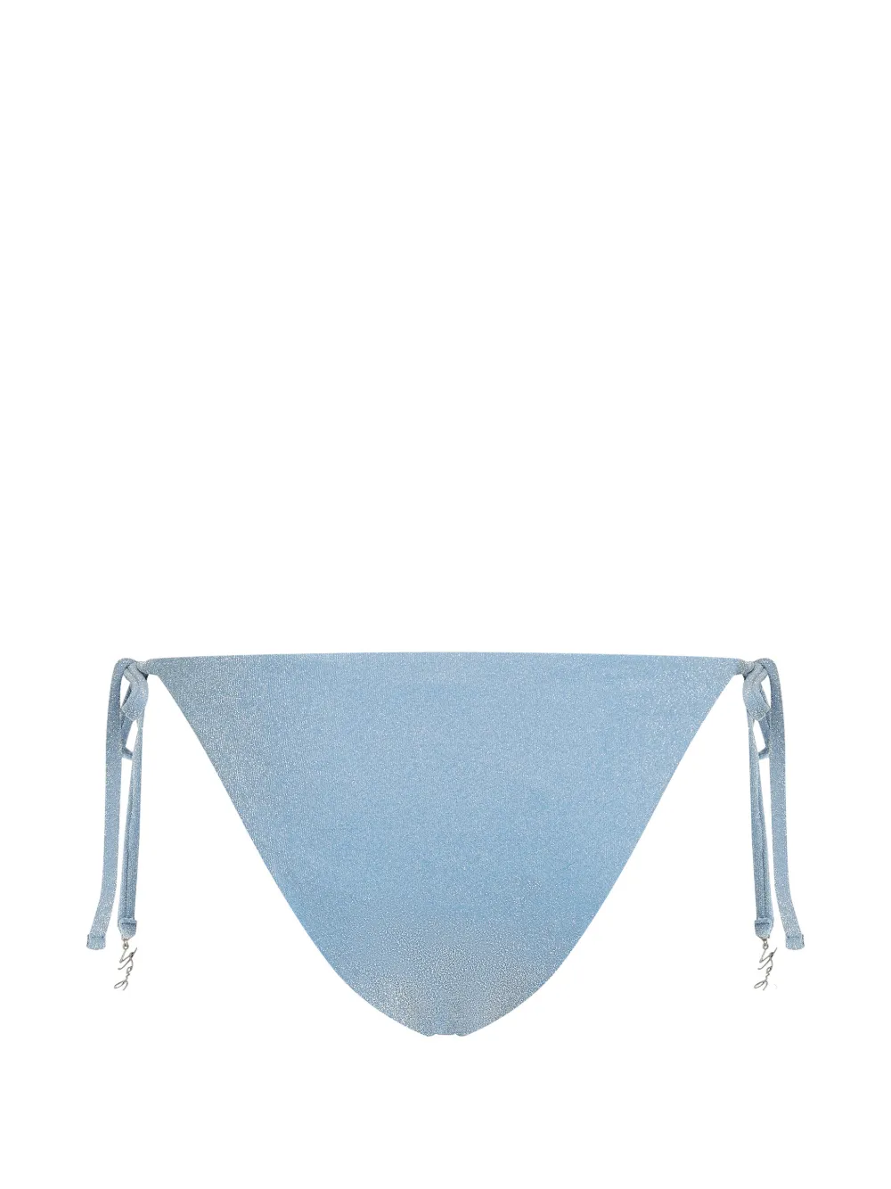 Karl Lagerfeld Signature lurex bikinislip Blauw