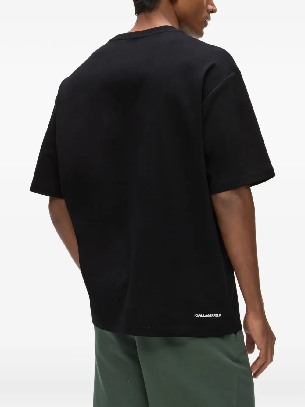 Karl Lagerfeld Villa La Vigie T-shirt Zwart