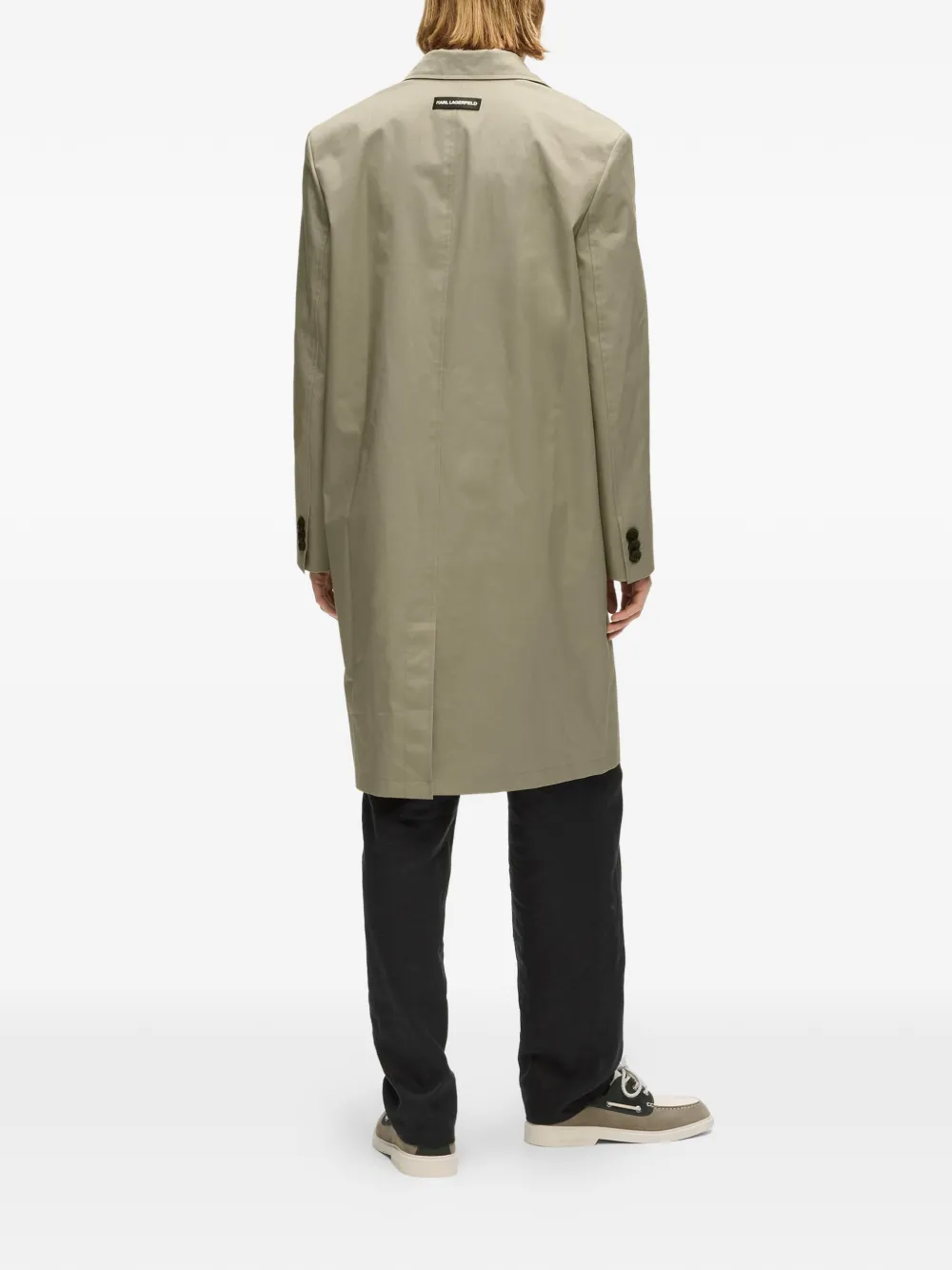 Karl Lagerfeld Jas met dubbele rij knopen Beige