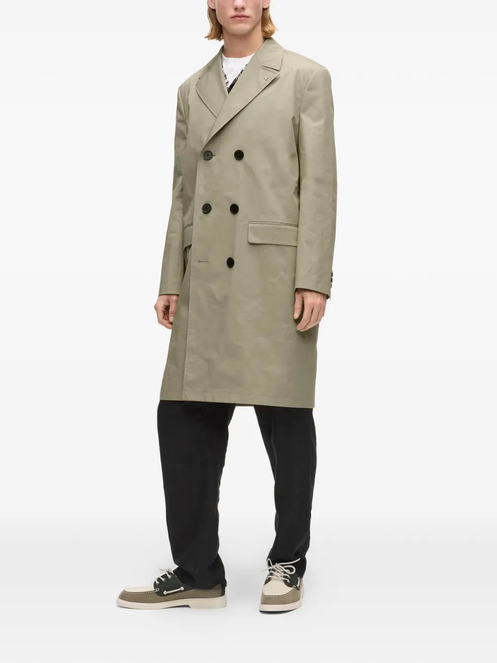  Karl Lagerfeld Double-breasted Coat - Neutrals 