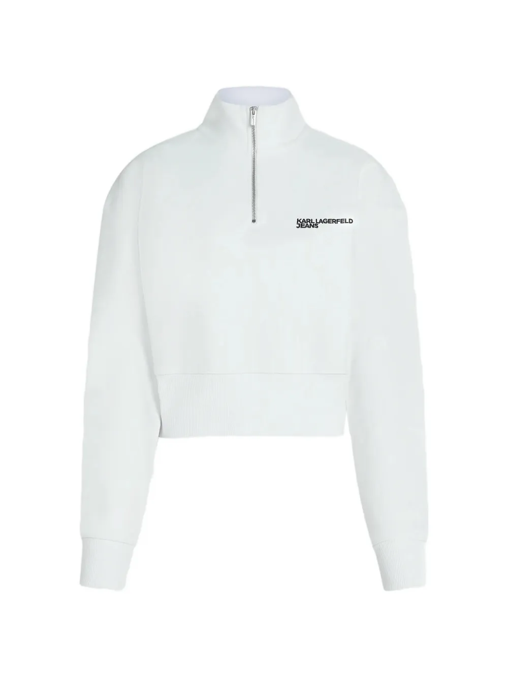 Karl Lagerfeld Jeans Sweatshirt mit Reißverschluss - Weiß