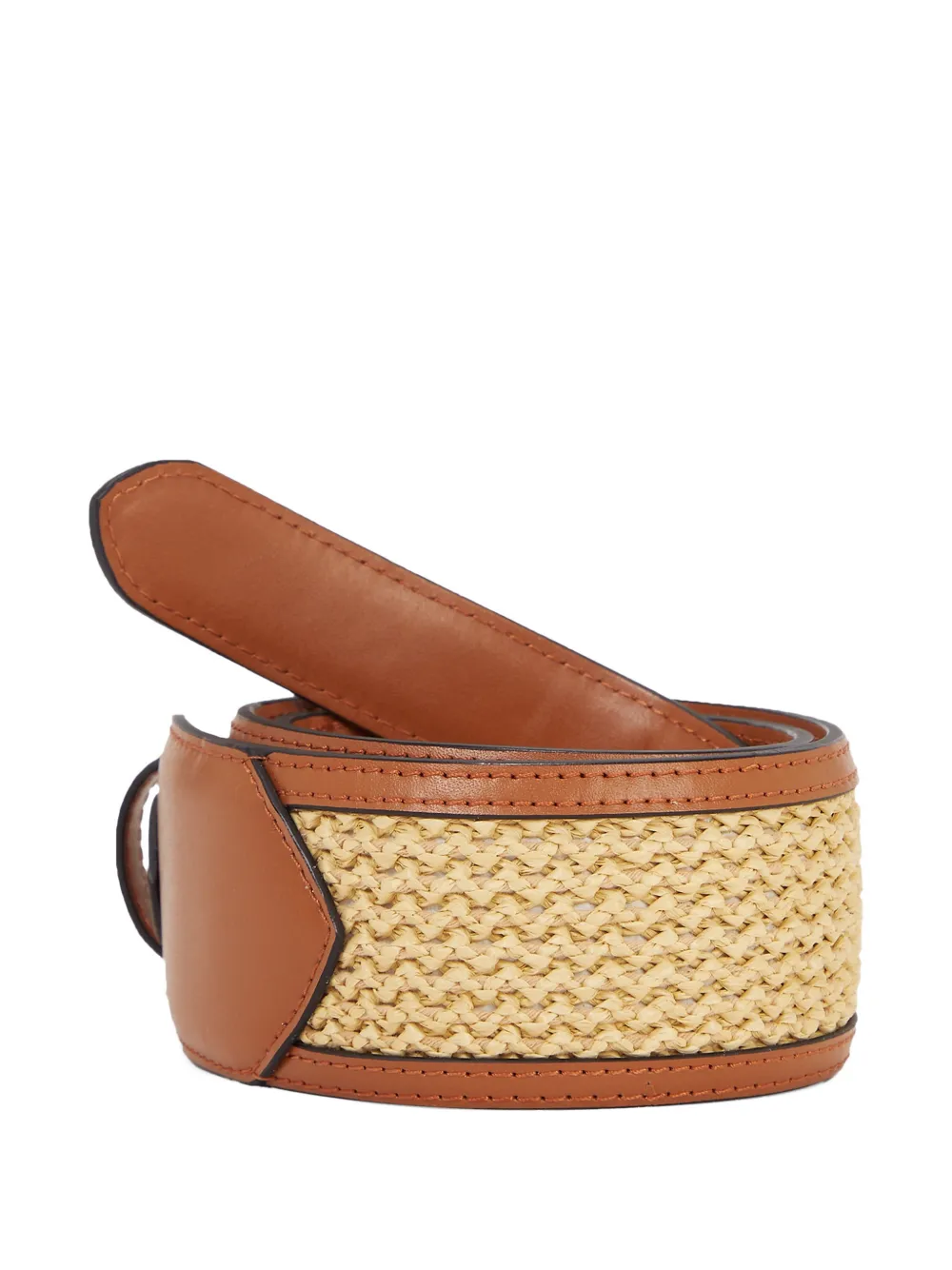  Karl Lagerfeld Medium Signature Belt - Brown 
