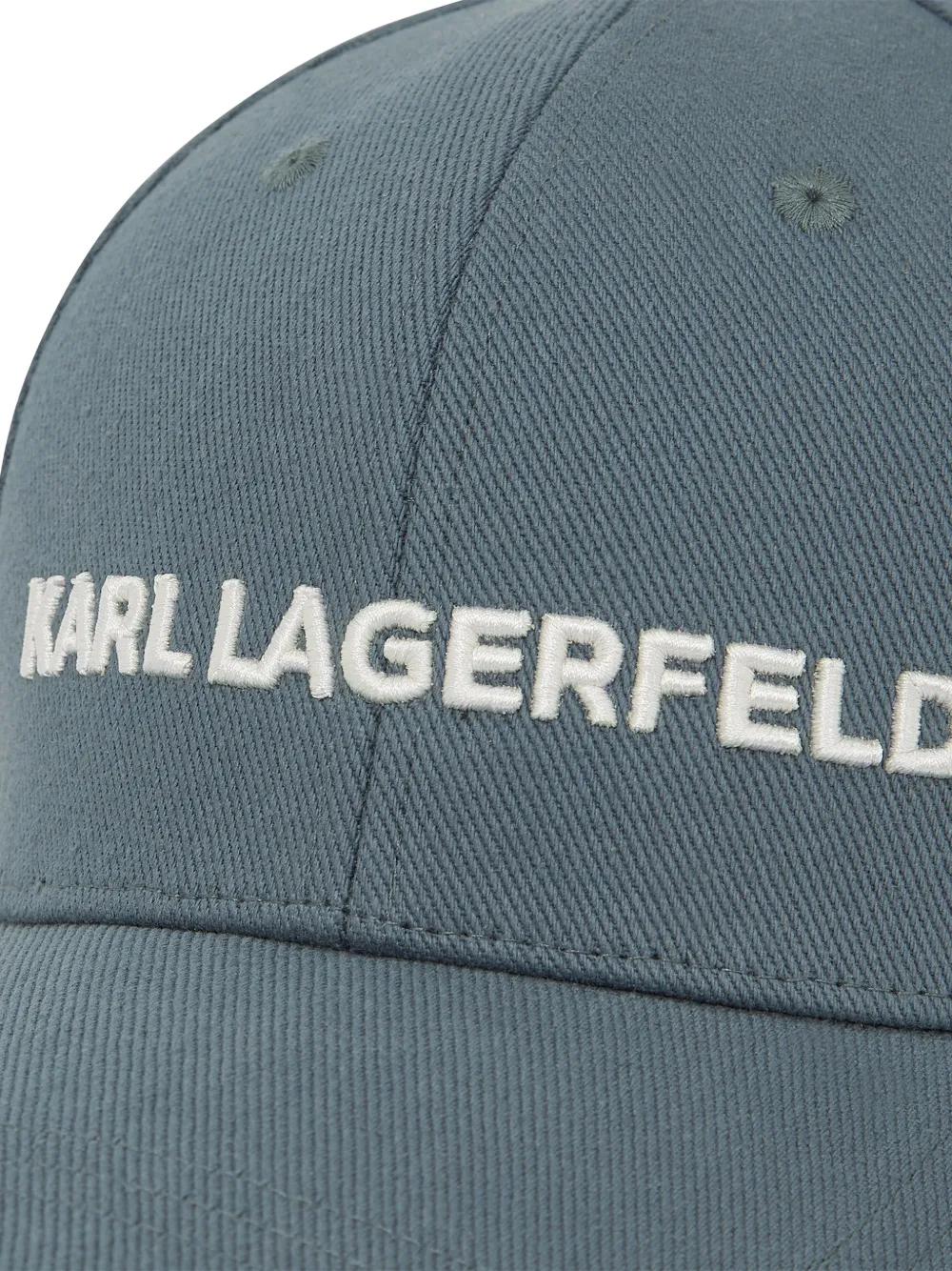 Karl Lagerfeld Honkbalpet met geborduurd logo Blauw
