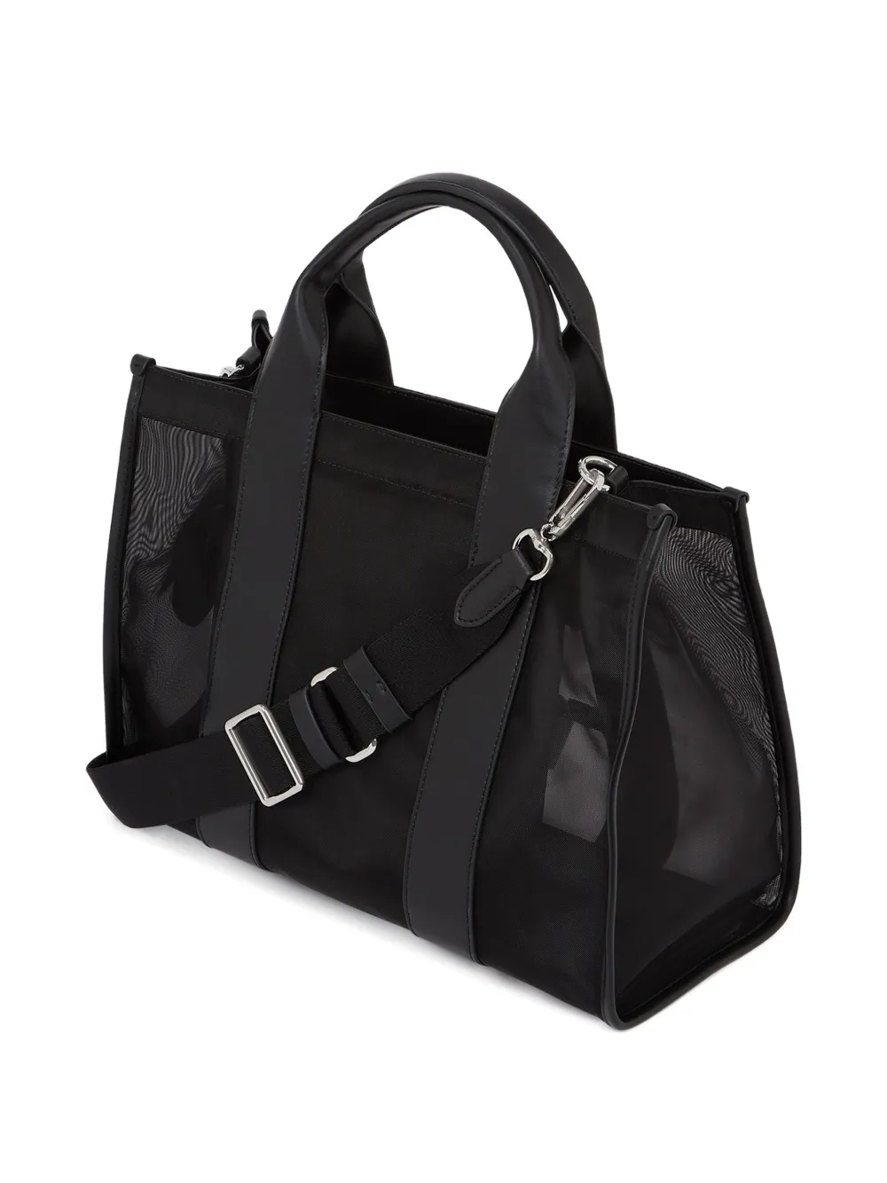 Karl Lagerfeld Medium Rue St-Guillaume shopper met mesh Zwart