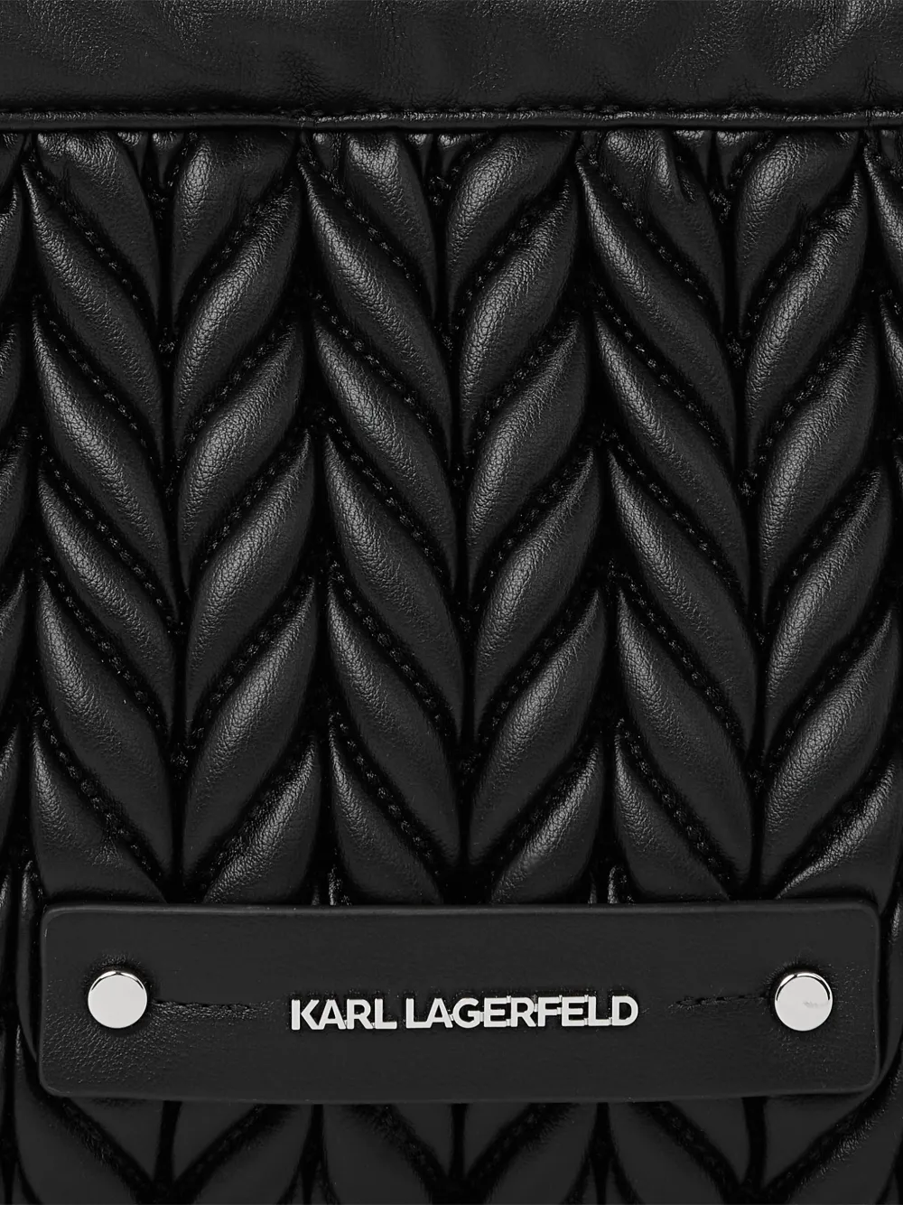 Karl Lagerfeld K Weave kleine crossbodytas Zwart