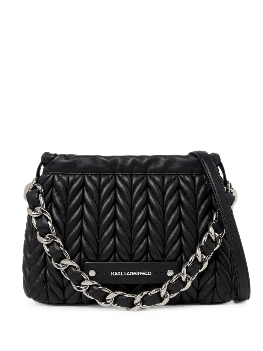 Karl Lagerfeld Borsa a tracolla K/Weave piccola - Nero