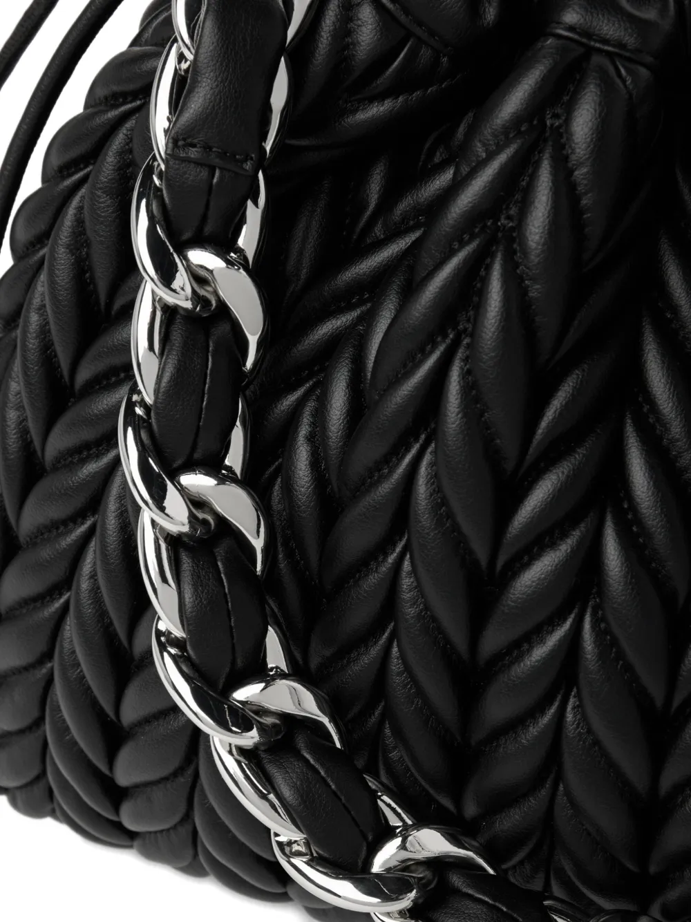Karl Lagerfeld K Weave medium schoudertas Zwart