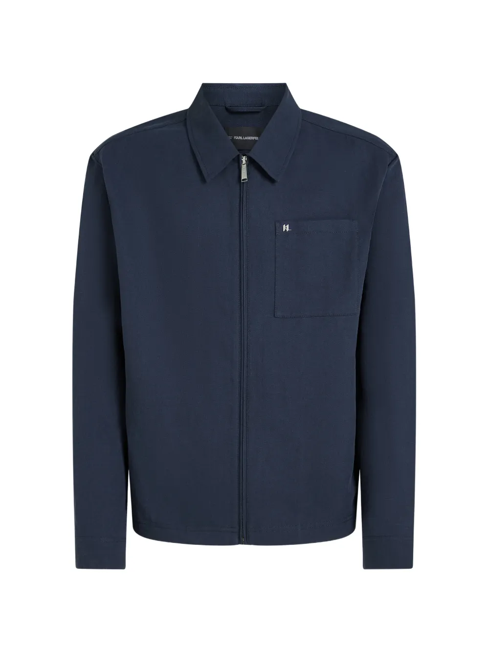 Karl Lagerfeld Giacca in lino con tasche - Blu