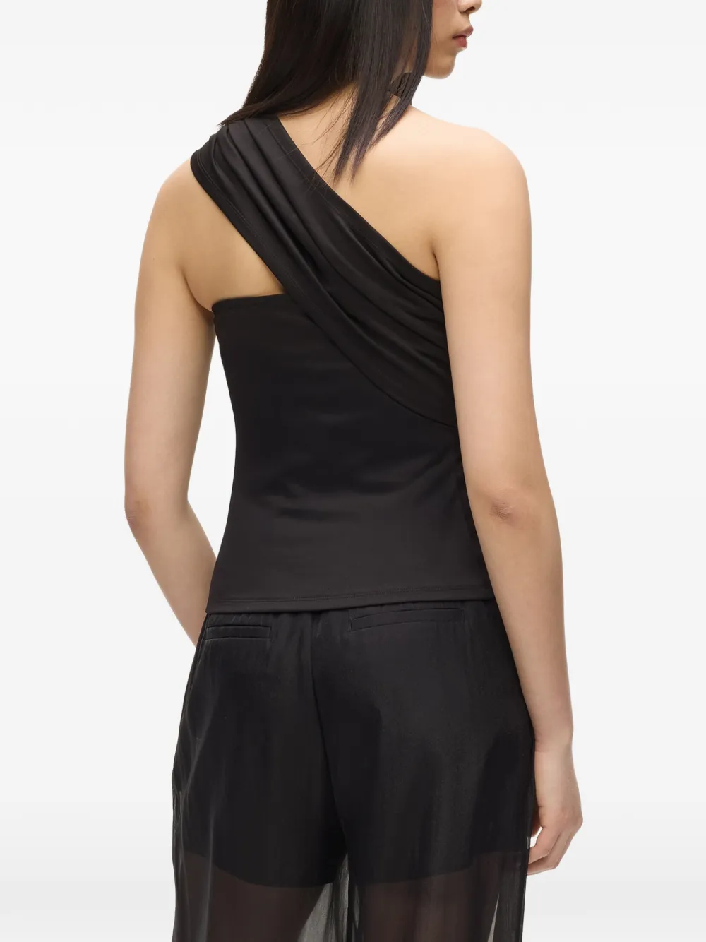 Karl Lagerfeld Asymmetrische top Zwart