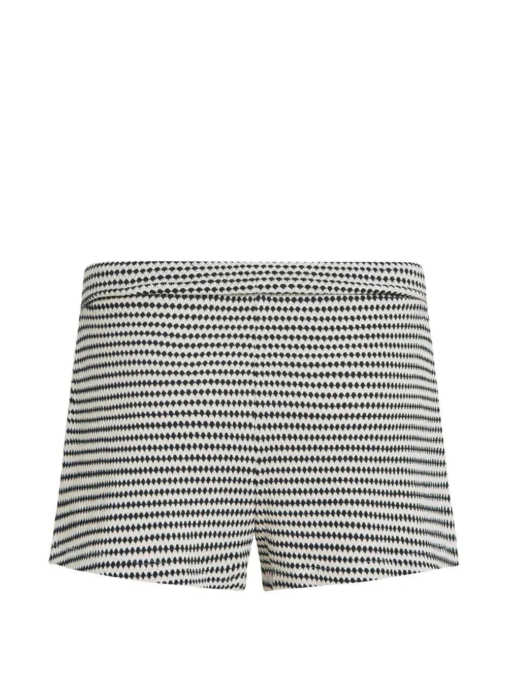 crochet striped mini shorts