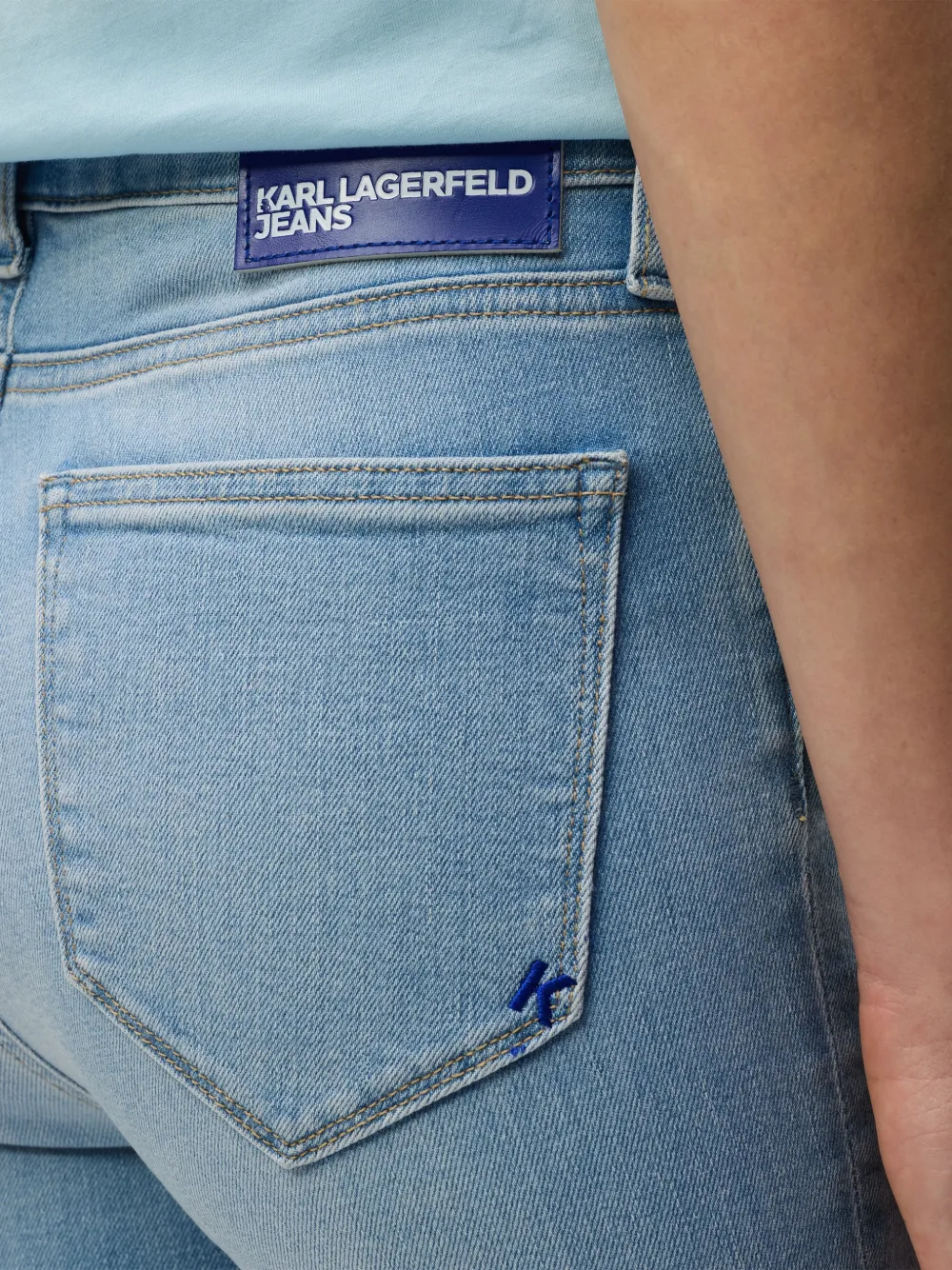 Karl Lagerfeld Jeans High-waist jeans Blauw