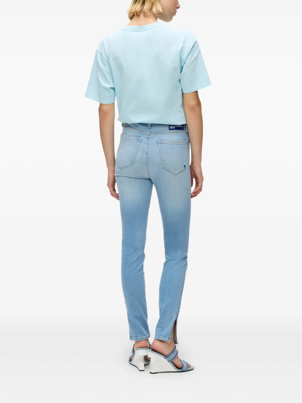 Karl Lagerfeld Jeans High-waist jeans Blauw