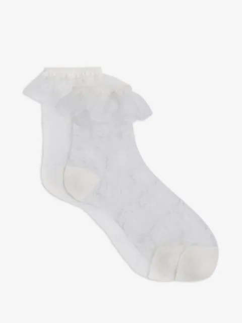 Karl Lagerfeld signature ruffle socks