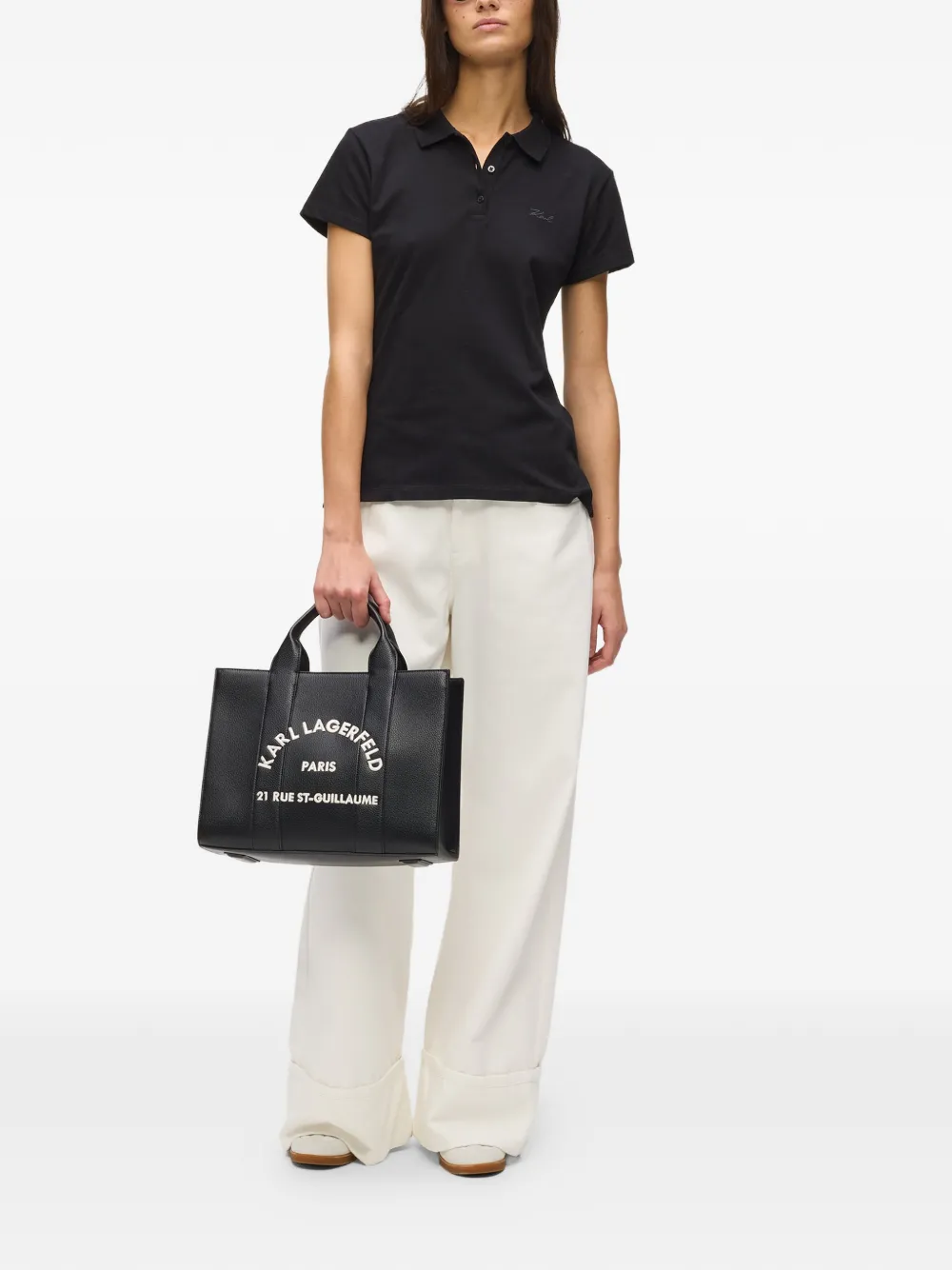 Karl Lagerfeld Medium Rue St-Guillaume shopper Zwart