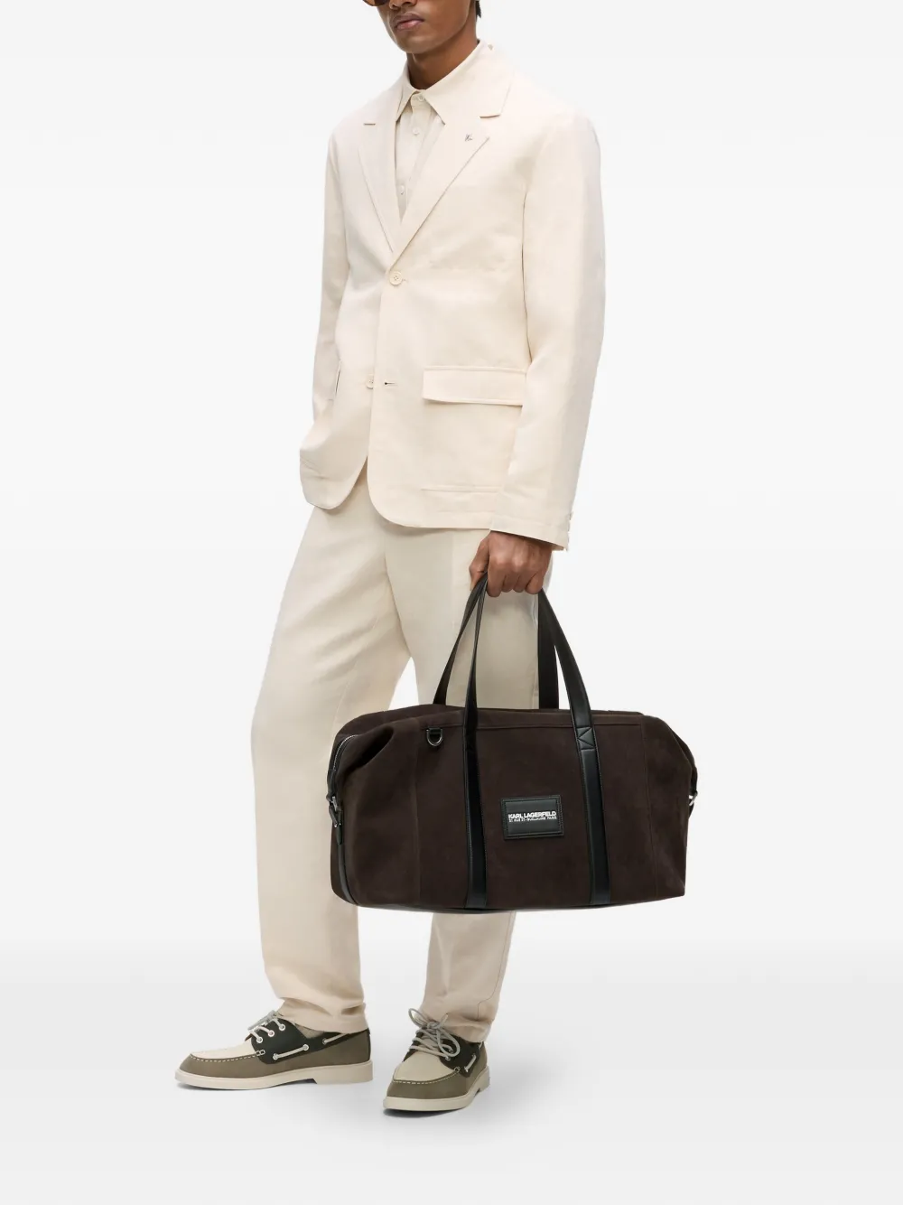  Karl Lagerfeld K/traveller Duffle Bag - Brown 