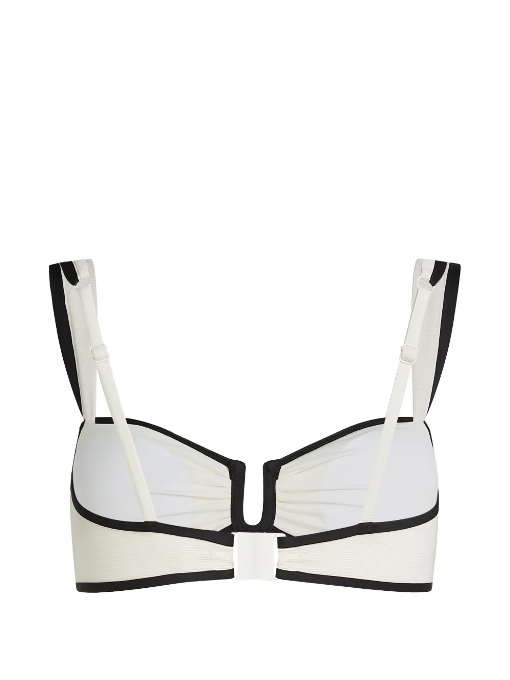 Karl Lagerfeld Signature bandeau bikinitop Beige