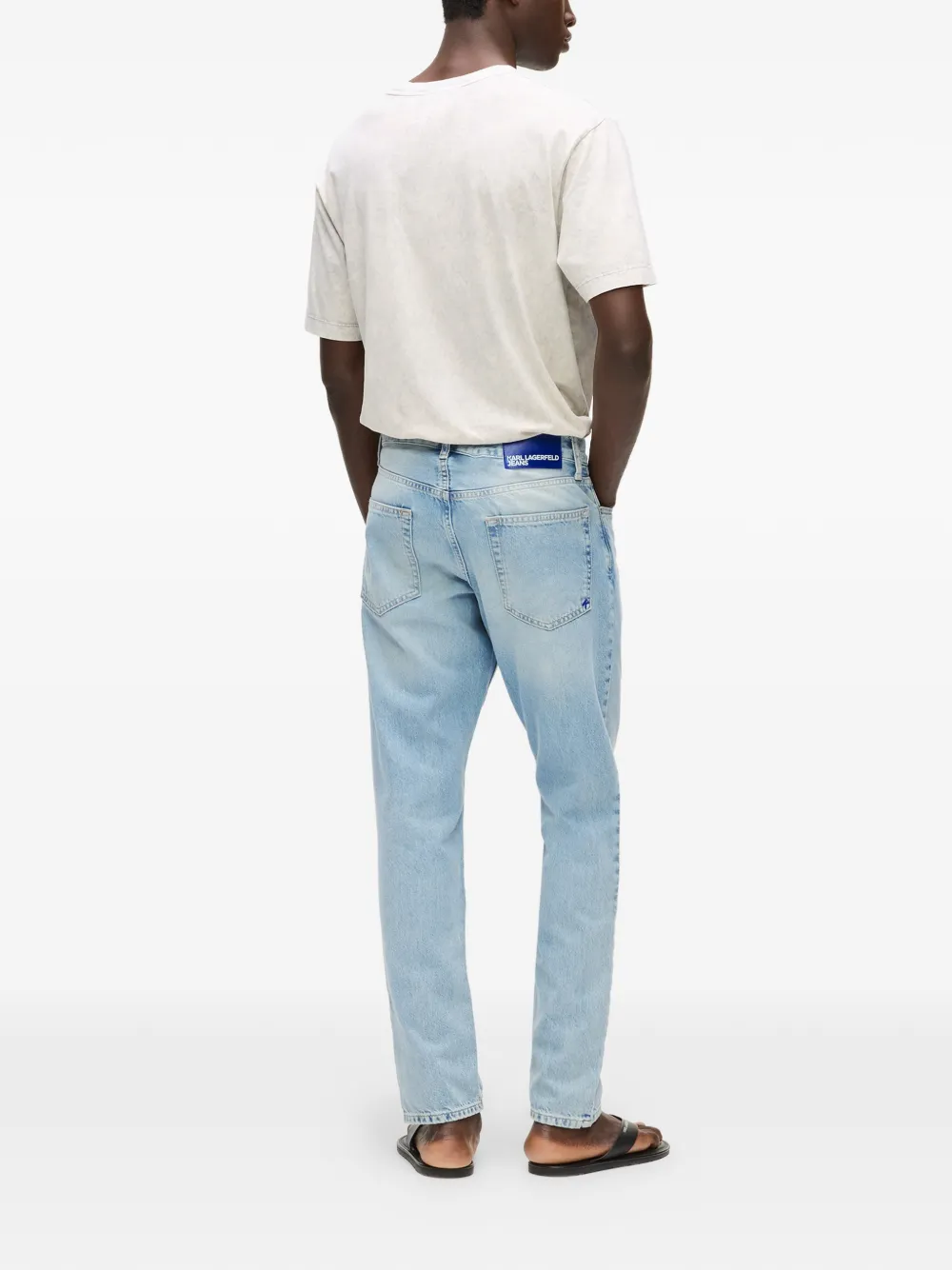 Karl Lagerfeld Jeans met vijf zakken Blauw