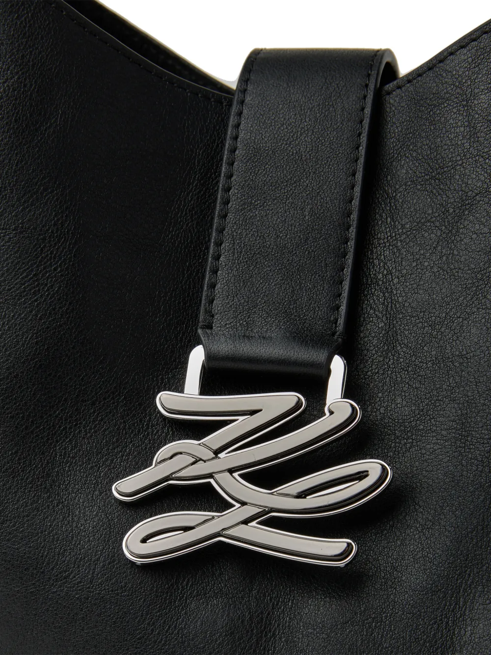 Karl Lagerfeld K Autograph kleine swing schoudertas Zwart