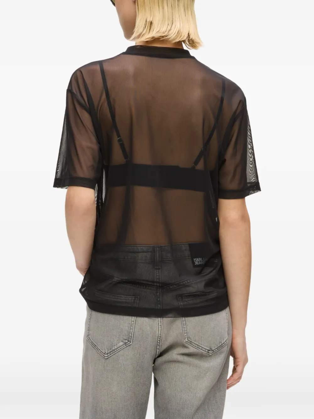 Karl Lagerfeld Jeans T-shirt met logo Zwart