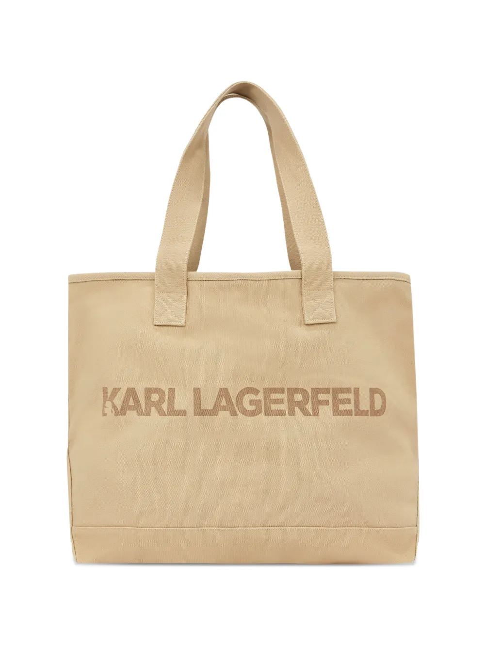 Karl Lagerfeld Borsa tote K/Essential grande con logo - Toni neutri