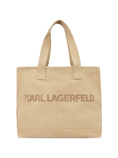 Karl Lagerfeld large K/Essential logo tote bag
