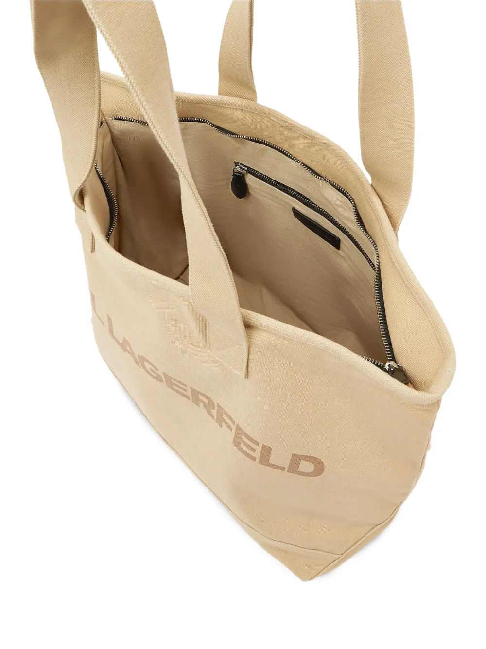 Karl Lagerfeld Grote K Essential shopper met logo Beige
