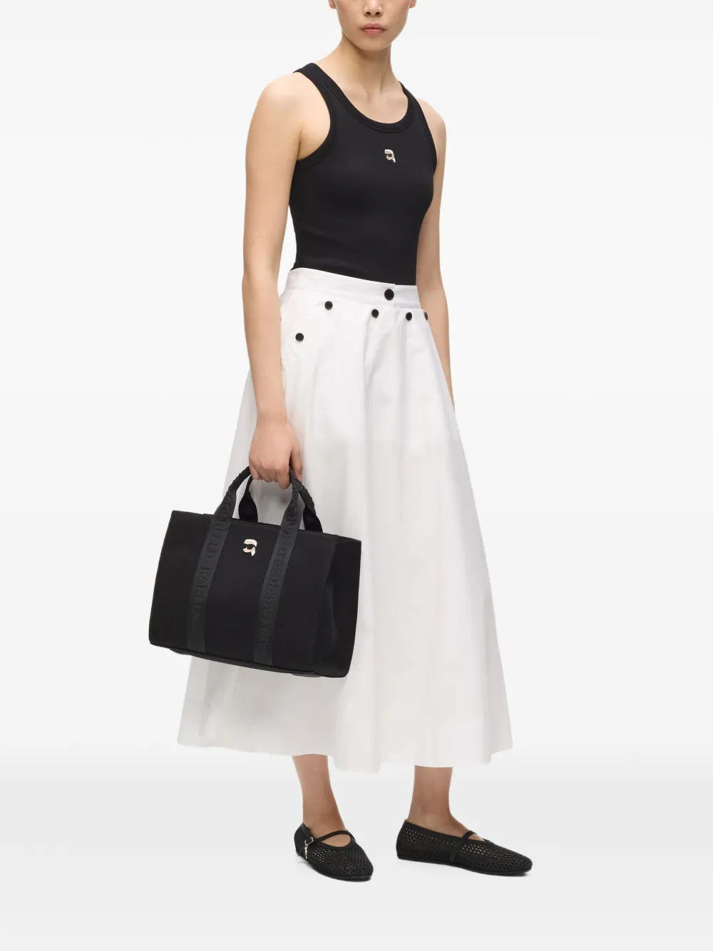 Karl Lagerfeld Borsa tote Ikon media - Nero