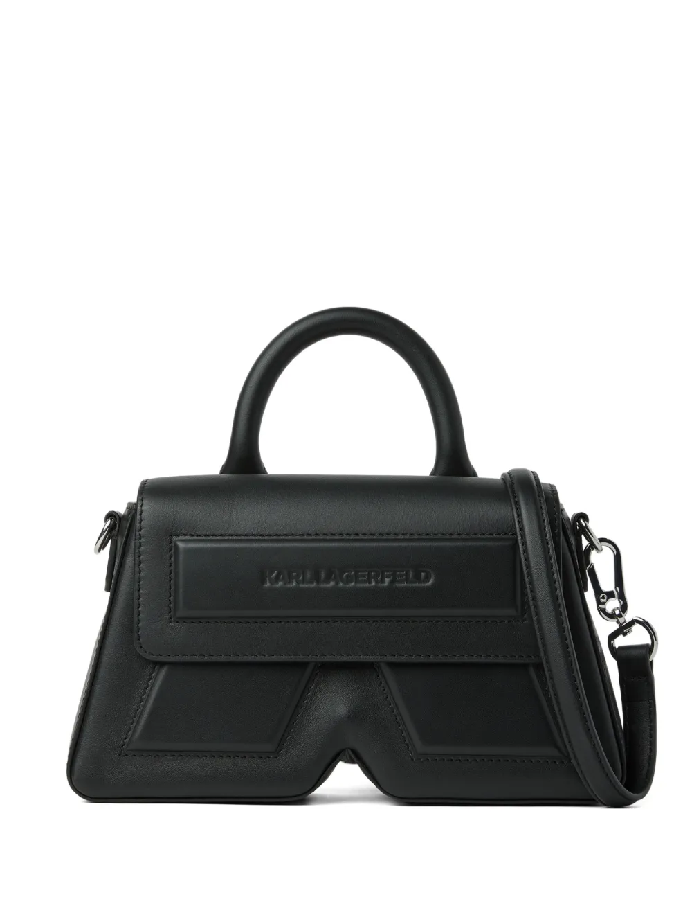 Karl Lagerfeld Borsa tote Ikon/K in pelle - Nero