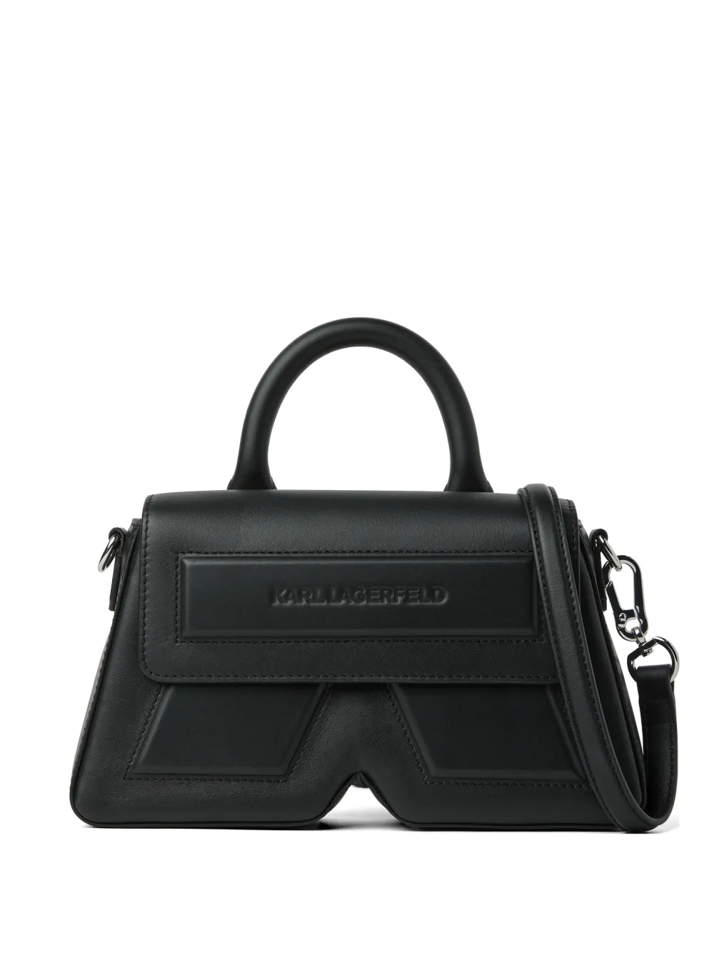 Karl Lagerfeld Borsa tote Ikon/K in pelle - Nero
