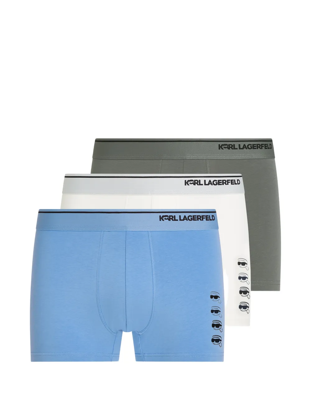 Karl Lagerfeld Boxer Ikon (3 pezzi) - Blu