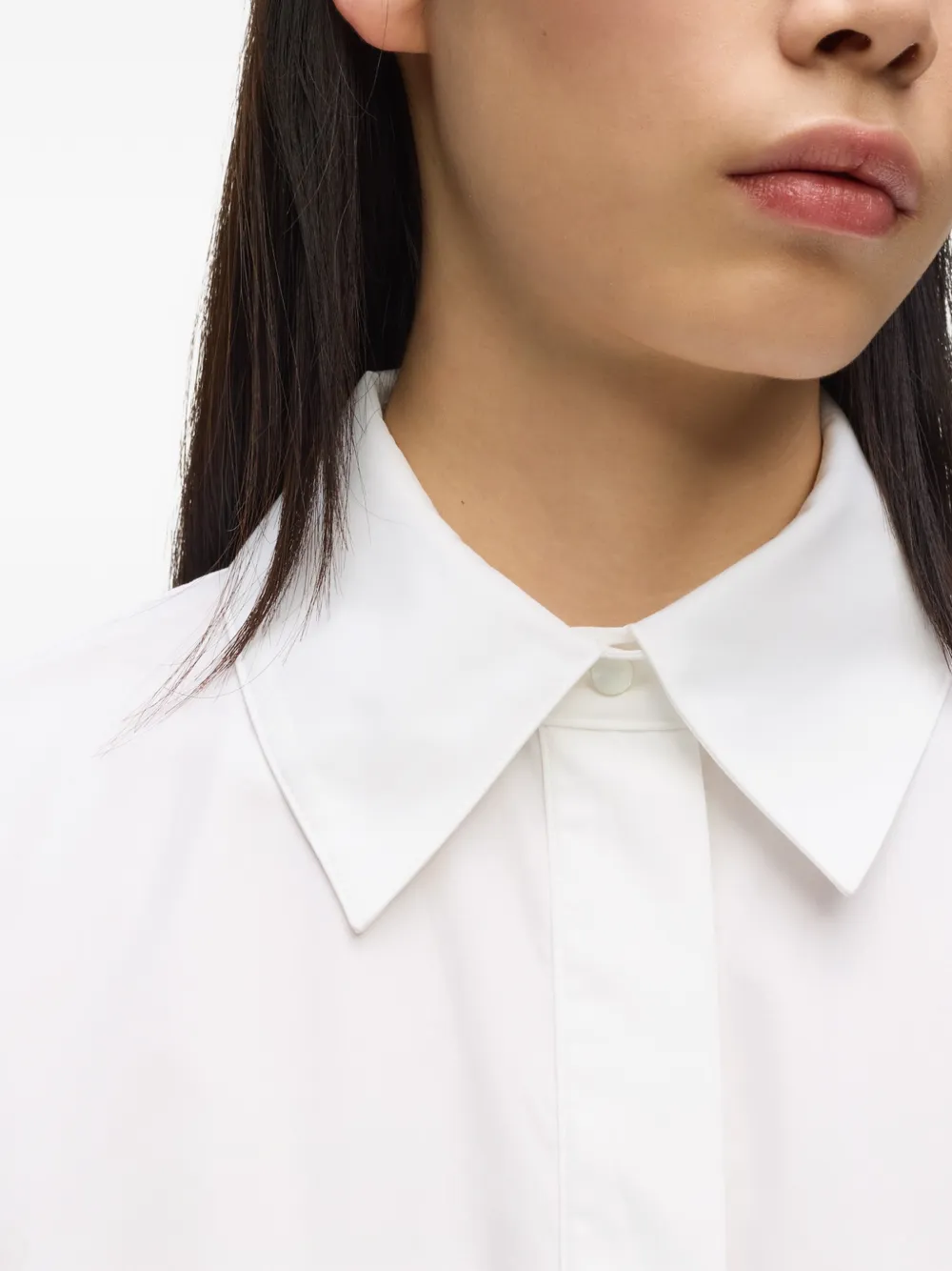 Karl Lagerfeld Midi-jurk met gestrikte taille Wit