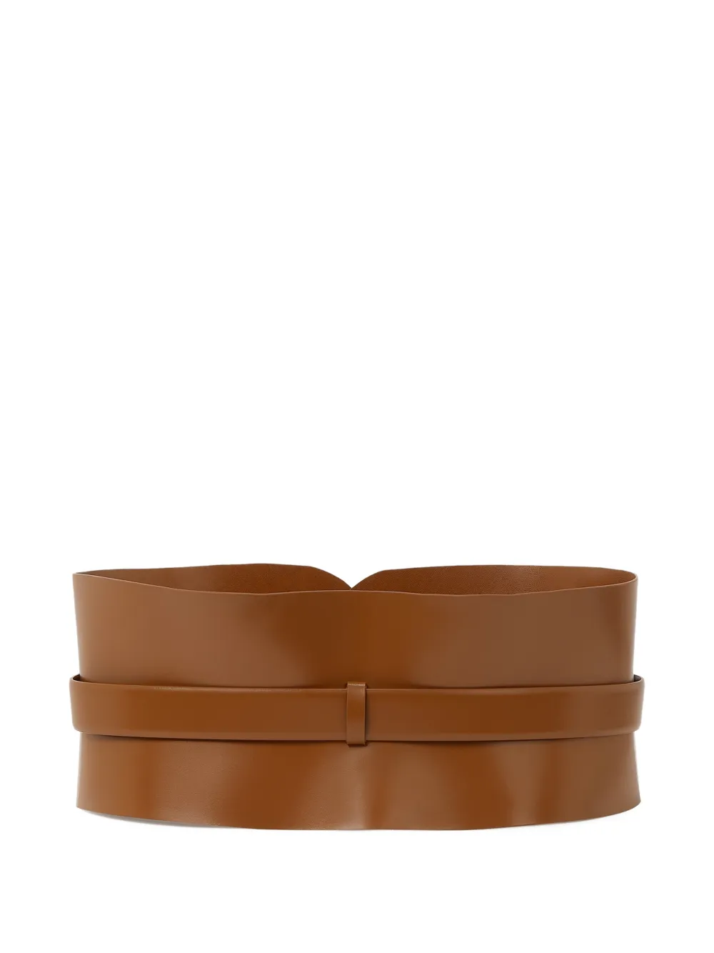  Karl Lagerfeld K/essential Leather Belt - Brown 