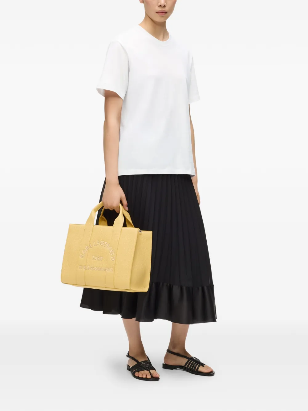 Karl Lagerfeld T-shirt met ronde hals Wit