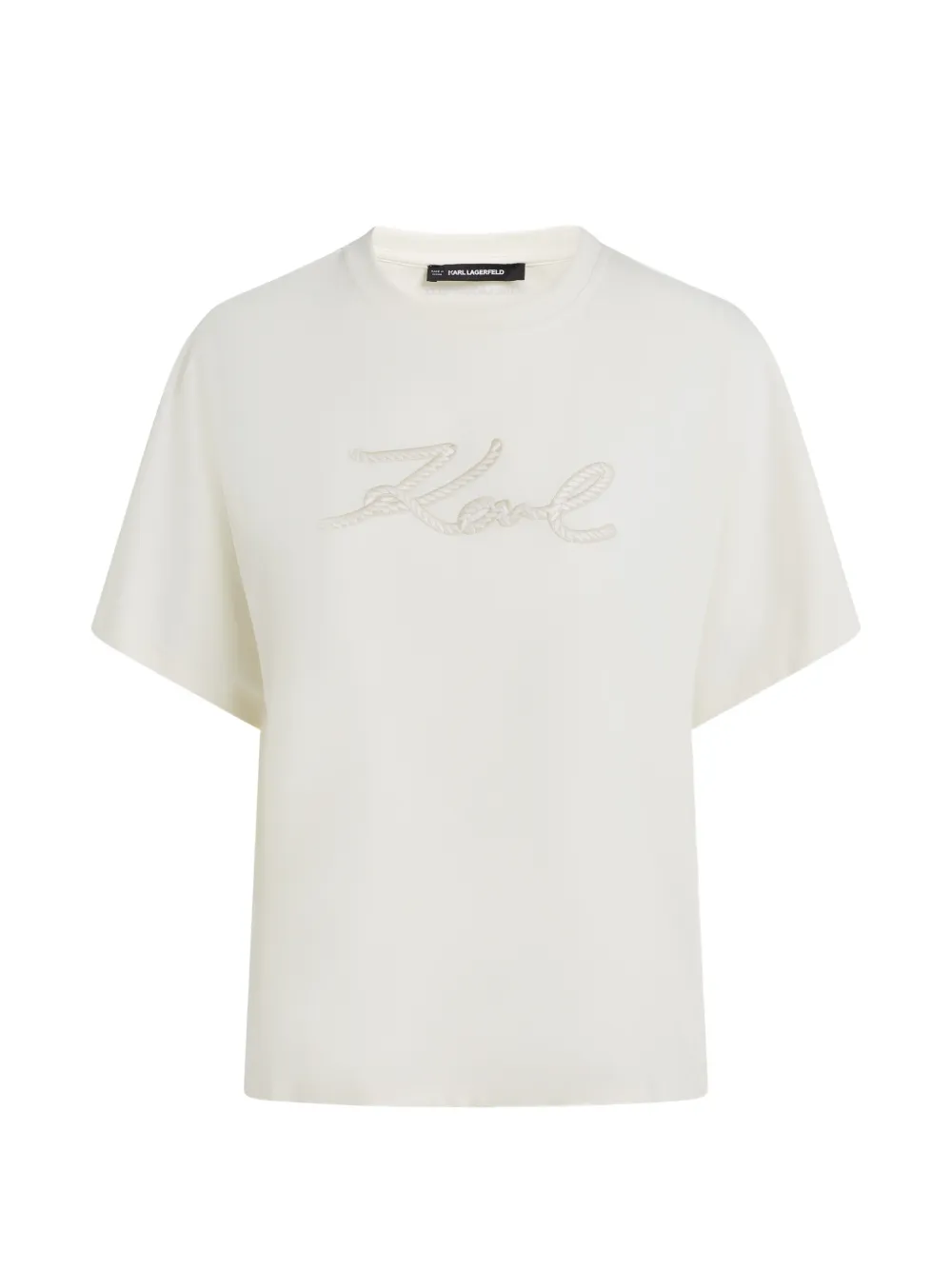 Karl Lagerfeld T-shirt con logo - Toni neutri