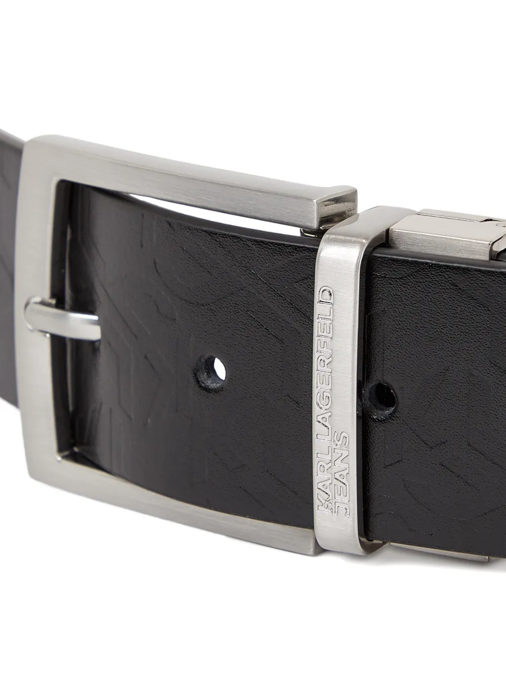 Monogram Leather Reversible Belt