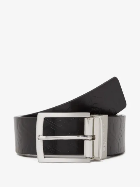 Karl Lagerfeld Jeans monogram leather reversible belt